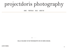 Tablet Screenshot of projectdoris.com
